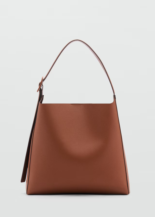 Large Shopper Bag with Buckle – Adjustable Straps & Magnetic Closure