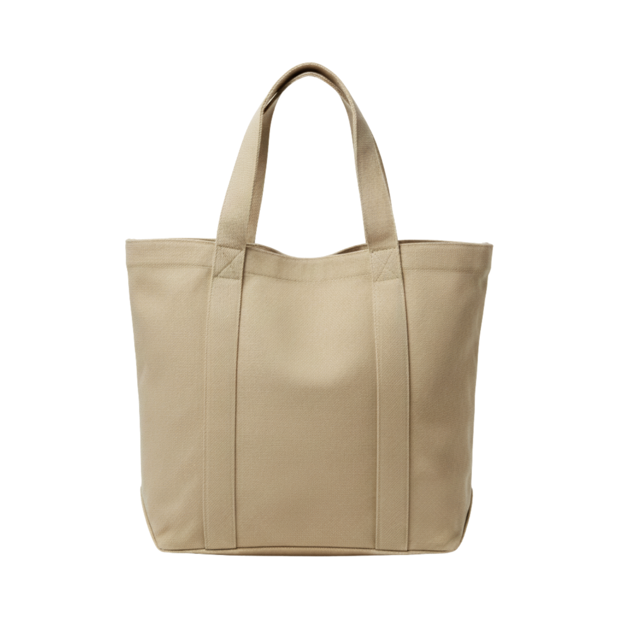 Lunaaly Women’s Large Canvas Tote Bag with Dual Shoulder Handles – Beige